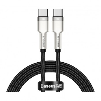 Дата кабель USB-C to USB-C 1.0m 100W metal black Baseus (CATJK-C01)