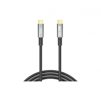 Дата кабель USB-C to USB-C 1.0m 100W PD black XO (GB020-CC.tranish)