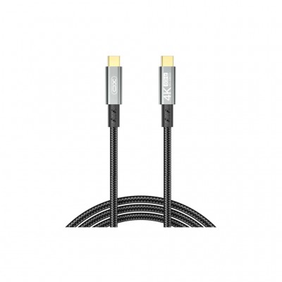 Дата кабель USB-C to USB-C 1.0m 100W PD black XO (GB020-CC.tranish)