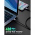Дата кабель USB-C to USB-C 1.0m 240W US535 space gray Ugreen (15311)