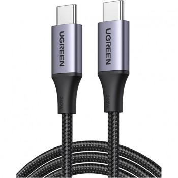 Дата кабель USB-C to USB-C 1.0m 240W US535 space gray Ugreen (15311)