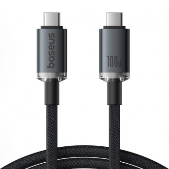 Дата кабель USB-C to USB-C 1.5m 100W USB3.2 20Gb black Baseus (P10318204111-00)