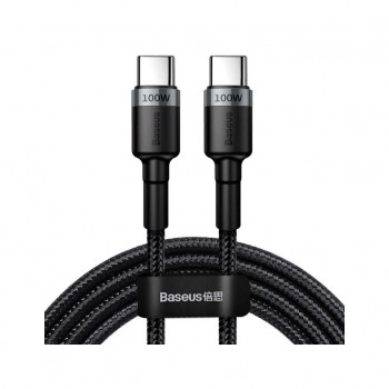 Дата кабель USB-C to USB-C 2.0m 100W 5A black-grey Baseus (CATKLF-ALG1)