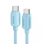 Дата кабель USB-C to USB-C 2.0m 100W blue Essager (EXCTT1-WLA03-P)