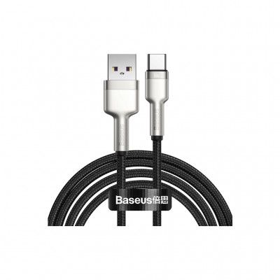 Дата кабель USB-C to USB-C 2.0m 66W metal Baseus (CAKF000201)