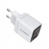 Зарядний пристрій Choetech 1xUSB + 1xUSB-C PD35W with display white (PD6052-EU-WH)