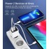 Зарядний пристрій Choetech 1xUSB + 1xUSB-C PD35W with display white (PD6052-EU-WH)