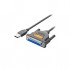 Кабель для принтера USB 2.0 to DB25 2.0m US167 black Ugreen (20224)