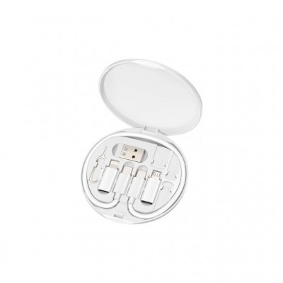 Перехідник USB-C to USB-A/micro/Lightning USB2.0 0.28m 60W Maxxter (UB-SET)