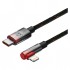 Дата кабель USB-C to Lightning 1.0m 20W 90° corner black/red Baseus (CAVP000220)
