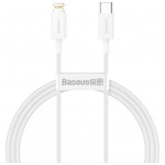 Дата кабель USB-C to Lightning 2.0m 20W white Baseus (CATLYS-C02)