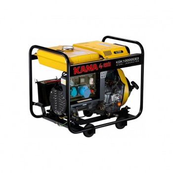 Генератор KAMA дизельний KDK10000CE3, 3-ф. 220/400V, 50Hz, 9.4kVA/7.5kW, 12.5 л, 2 л/год, ручний/стартер (KDK10000CE3)
