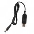 Кабель живлення USB to DC 5.5x2.1mm 9V 1.0m 1.0A 2E (2E-CCAD9-BK)
