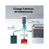 Зарядний пристрій 3xUSB 65W (2хUSB-C+USB-A) Gan CD244 Сірий Ugreen (10335)