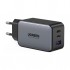 Зарядний пристрій 3xUSB 65W (2хUSB-C+USB-A) Gan CD244 Сірий Ugreen (10335)