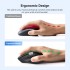 Мишка UGREEN 2.4GHz&BT M751 Ergonomic Contoured-Shape, бездротова, 5000dpi., 5кн., Чорна