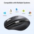 Мишка UGREEN 2.4GHz&BT M751 Ergonomic Contoured-Shape, бездротова, 5000dpi., 5кн., Чорна