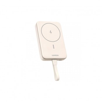 УМБ Ugreen Magnetic Wireless 10000 mAh 20W Build-in USB-C Cable (PB760) білий