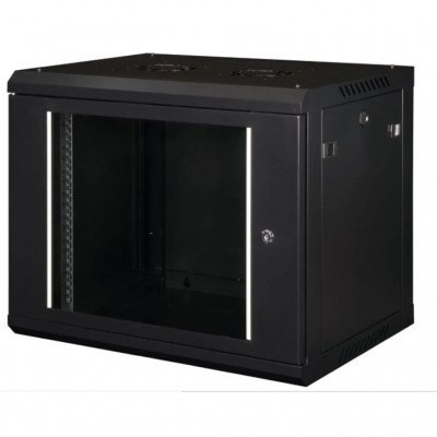 Шафа настінна Hypernet 9U 19" 600x600 ProLine (PL-WMNC66-9U-BLACK)