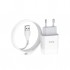 Зарядний пристрій HOCO C72A USB + cable USB to USB-C 10.5W White (Hoco C72AW/Tc)