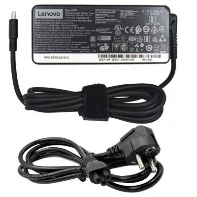 Блок живлення Lenovo 20V 65W 3.25A USB Type-C + каб. живл. (ADLX65YCC3D)