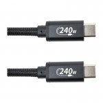 Дата кабель USB-C to USB-C 3.0m PD240W black San Guan (CA914128)