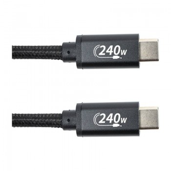 Дата кабель USB-C to USB-C 3.0m PD240W black San Guan (CA914128)
