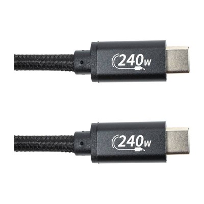 Дата кабель USB-C to USB-C 3.0m PD240W black San Guan (CA914128)