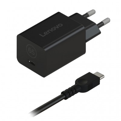 Блок живлення до ноутбуку Lenovo 65W GaN Nano Adapter USB Type-C (40AWGN65EU)