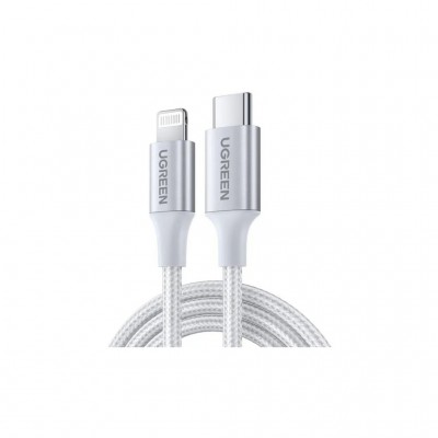 Дата кабель USB-C to Lightning 1.0m 3A 60W US304 white UGREEN (70523)