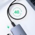 Дата кабель USB-C to USB-C 0.8m USB 4.0 THUNDERBOLTUS501 8K40Gbps Black Ugreen (30389)