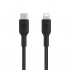 Дата кабель USB 2.0 AM to Lightning 1.0m BRAIDED black Belkin (CAA004BT1MBK)