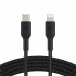 Дата кабель USB 2.0 AM to Lightning 1.0m BRAIDED black Belkin (CAA004BT1MBK)