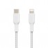 Дата кабель USB 2.0 AM to Lightning 1.0m BRAIDED white Belkin (CAA004BT1MWH)