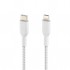 Дата кабель USB 2.0 AM to Lightning 1.0m BRAIDED white Belkin (CAA004BT1MWH)