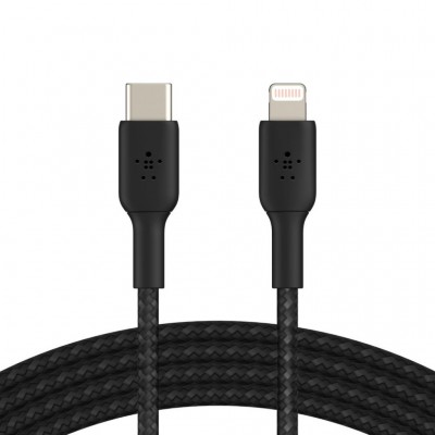 Дата кабель USB-C to Lightning 2.0m Belkin (CAA004BT2MBK)