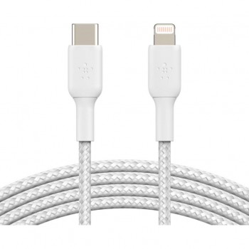 Дата кабель USB-C to Lightning 2.0m white Belkin (CAA004BT2MWH)