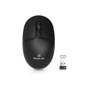 Миша Real-El RM-335W Wireless Black (EL123200055)