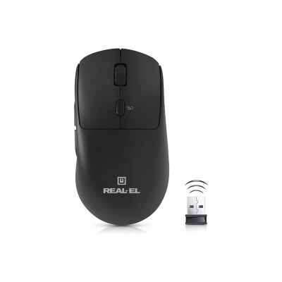 Миша Real-El RM-355W Wireless Black (EL123200054)