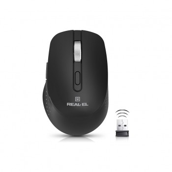 Миша Real-El RM-380W Wireless Black (EL123200057)