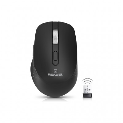 Миша Real-El RM-380W Wireless Black (EL123200057)