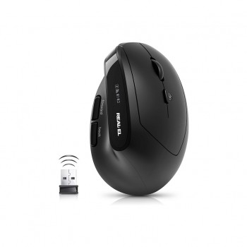 Миша Real-El RM-490W Wireless/Bluetooth Black (EL123200058)