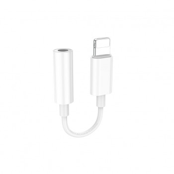 Перехідник Lightning to 3.5mm F white BOROFONE (6941991111143)