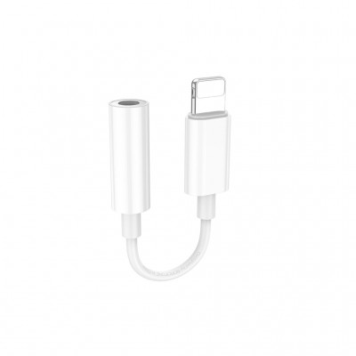 Перехідник Lightning to 3.5mm F white BOROFONE (6941991111143)