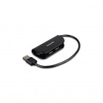 USB-хаб AXAGON USB 2.0 to 4xUSB 2.0 0.2m black (HUE-X4B)
