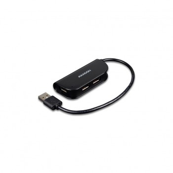 USB-хаб AXAGON USB 2.0 to 4xUSB 2.0 0.2m black (HUE-X4B)
