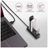 USB-хаб AXAGON USB 3.1 to 4xUSB 3.0 1.2m black (HUE-M1AL)