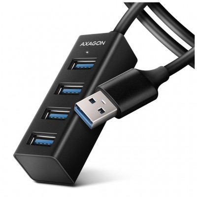 USB-хаб AXAGON USB 3.1 to 4xUSB 3.0 1.2m black (HUE-M1AL)
