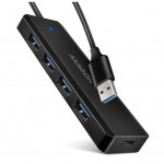 USB-хаб AXAGON USB 3.1 to 4xUSB 3.0 black (HUE-C1A)