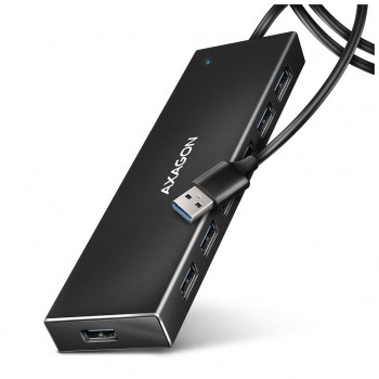 USB-хаб AXAGON USB 3.1 to 7xUSB 3.0 black (HUE-F7A)